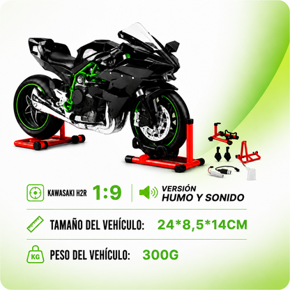 KAWASAKI NINJA HR2 WITH SMOKE, LIGHTS AND SOUND