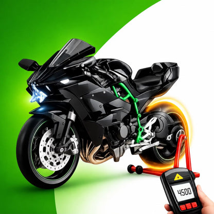 KAWASAKI NINJA HR2 WITH SMOKE, LIGHTS AND SOUND